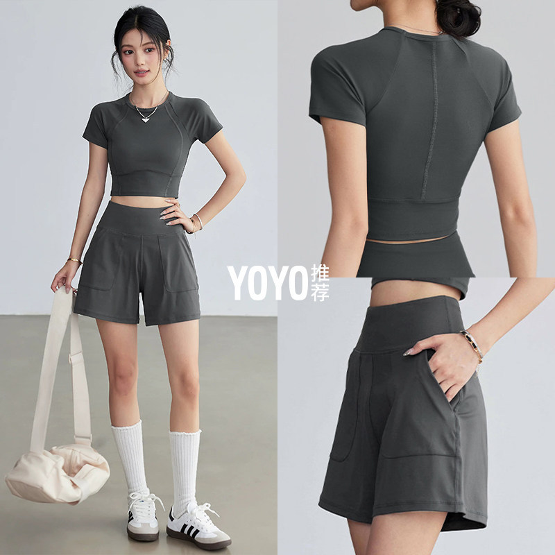 Running Gear Quick Dry - Women's Running Suits Short Sleeve Yoga