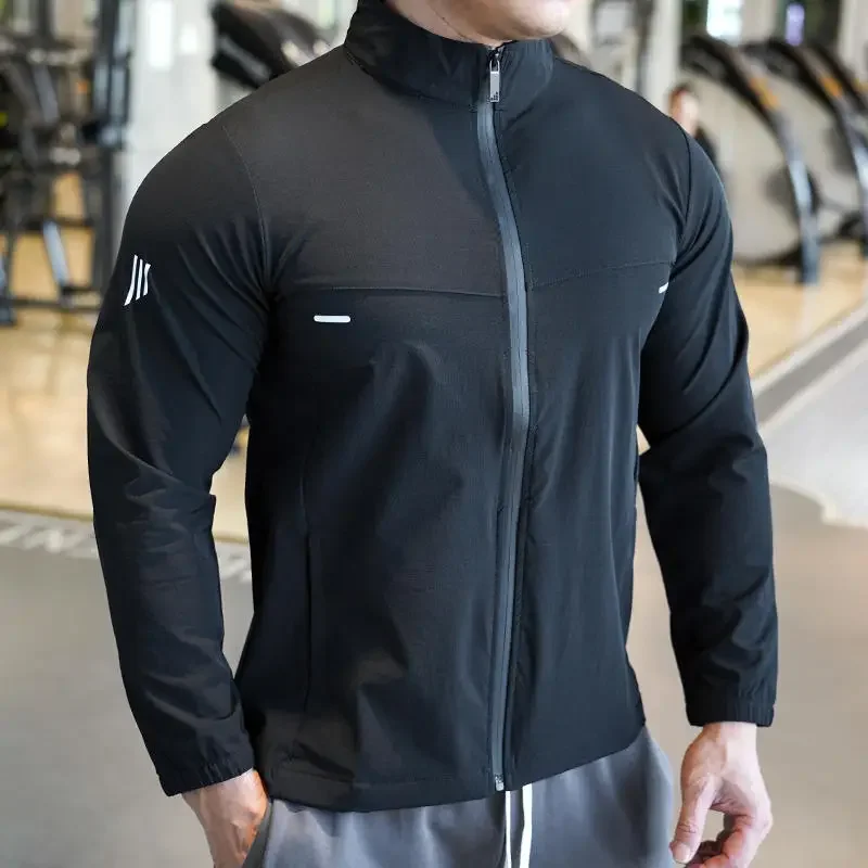 Reflective Running Jacket - Ice Silk Thin Shirts Tops Sport