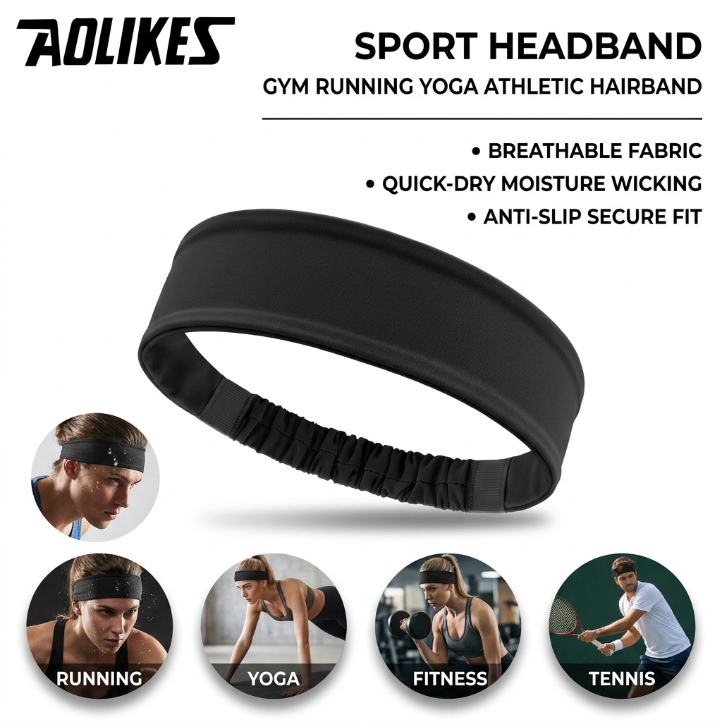 Polyester Sweatband for Gym Fi - đánh giá và giá Running Gear Quick Dry