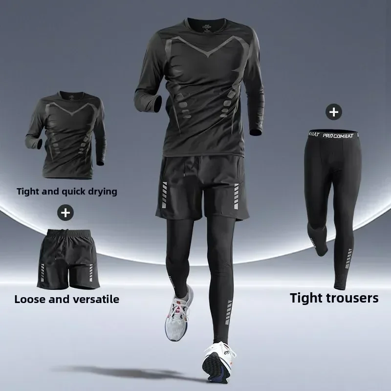 Men's Fitness Running Set Tigh - đánh giá và giá Running Gear Quick Dry