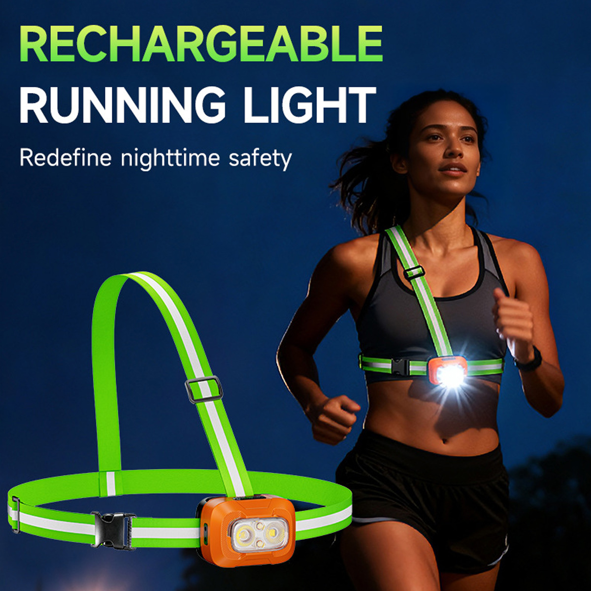 Running Light USB Rechargeable - đánh giá và giá Running Gear Reflective