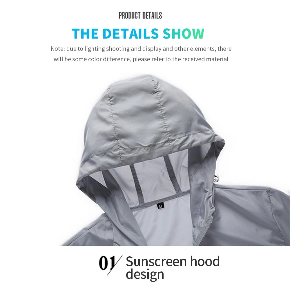 Men's Hooded Sun Protection Ja - đánh giá và giá Reflective Running Jacket