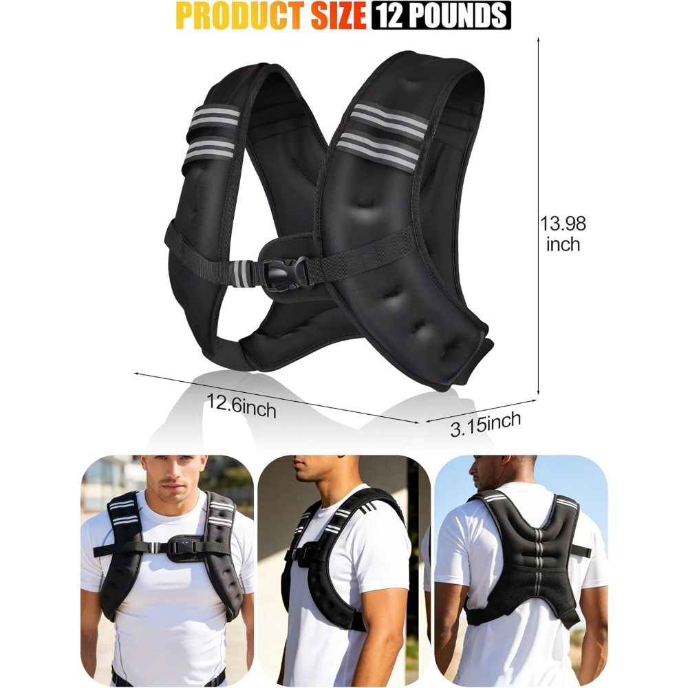 Fitness Weighted Vest Pre-Fill - đánh giá và giá Running Gear Vest
