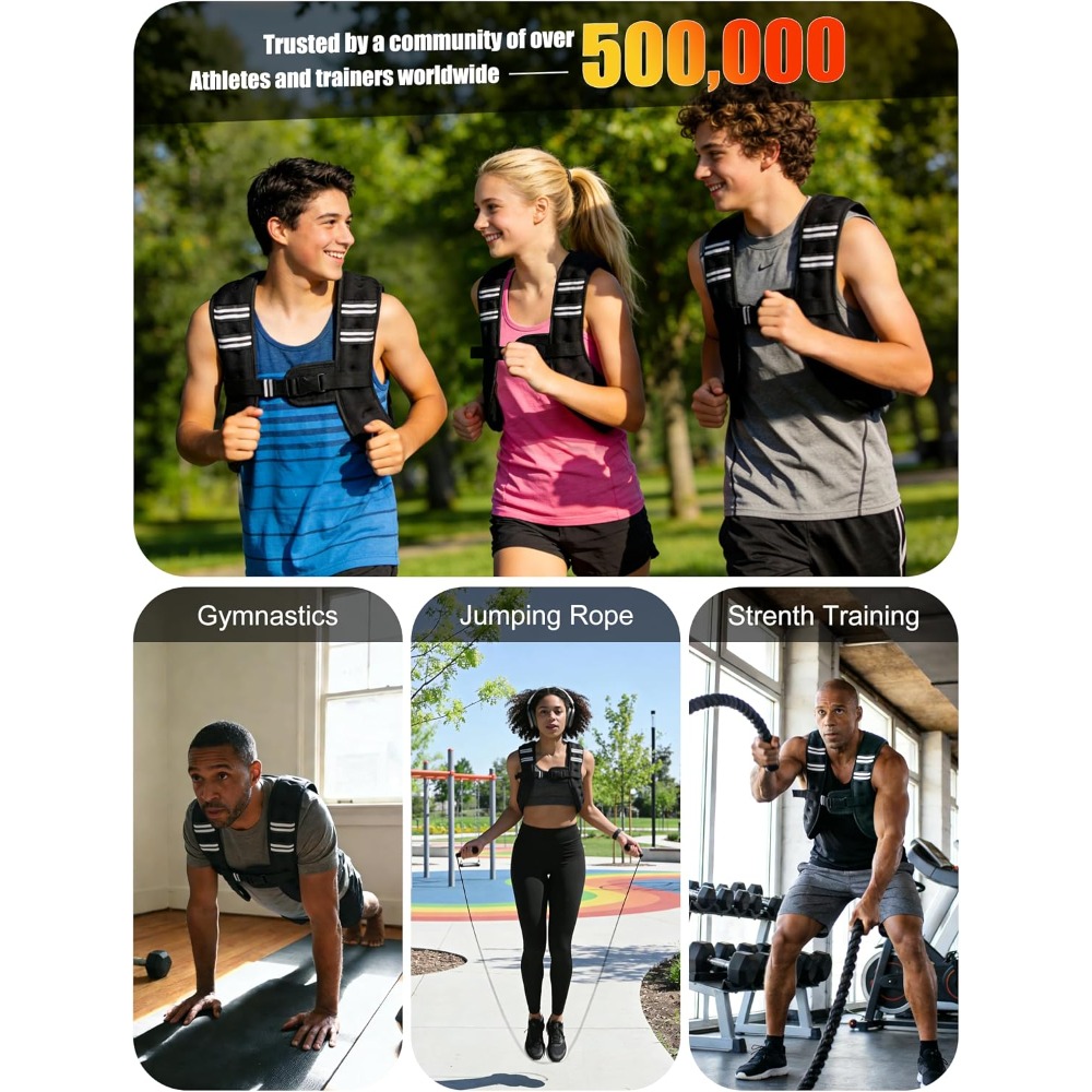 Fitness Weighted Vest Pre-Fill - đánh giá và giá Running Gear Vest