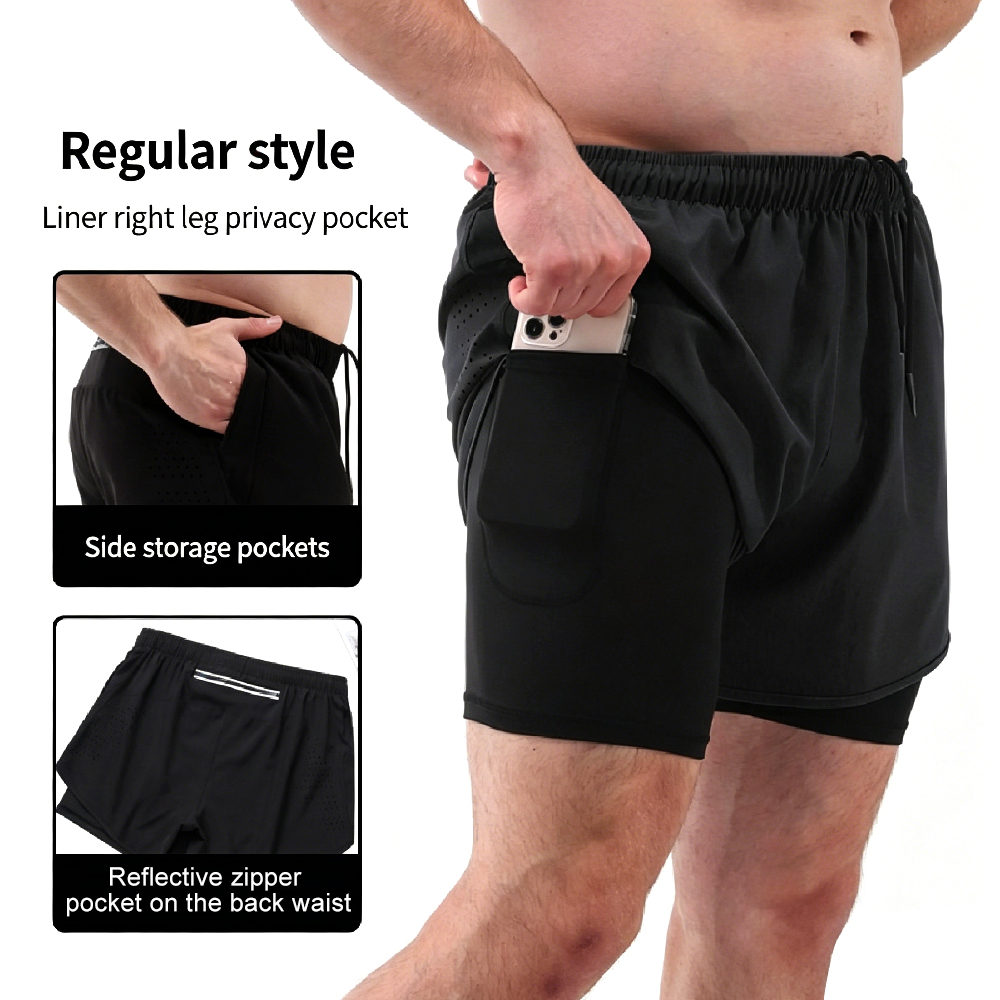 High-Waist 2-in-1 Running Shor - đánh giá và giá Running Gear Quick Dry