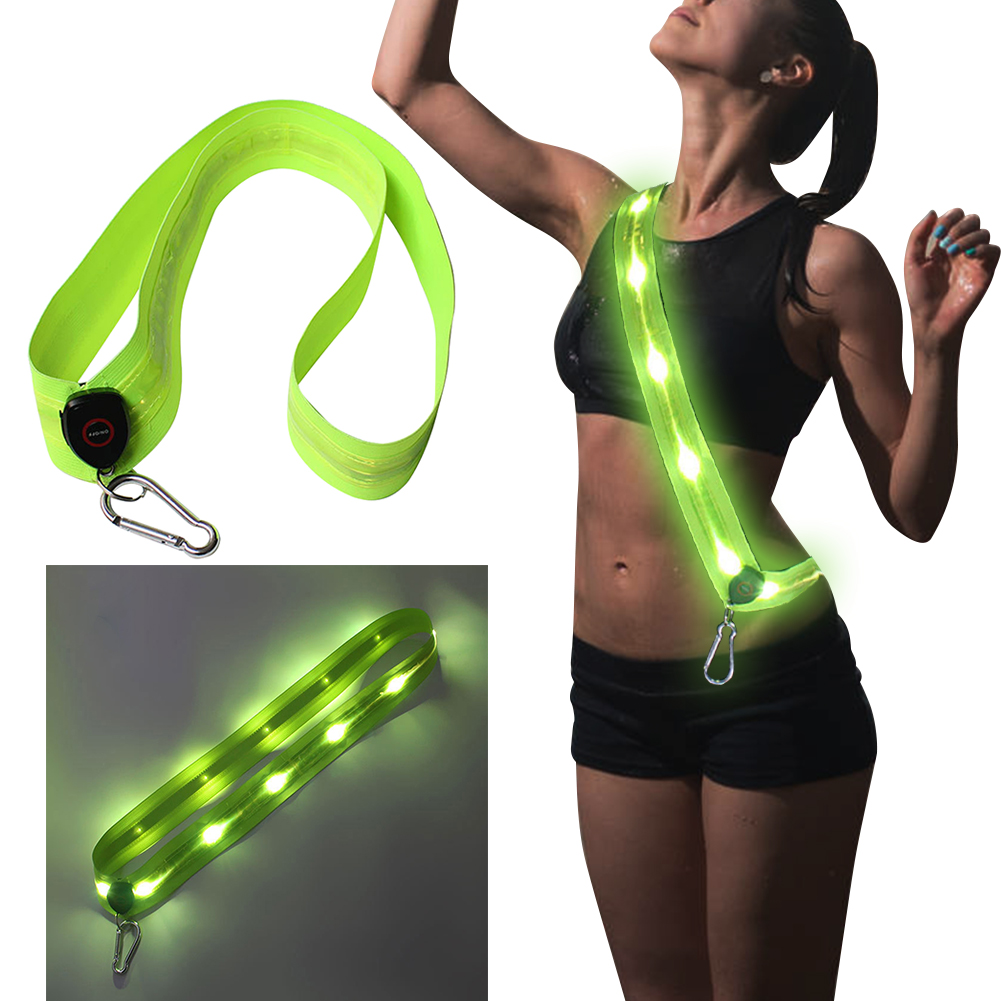 LED Shoulder Belt Rechargeable - đánh giá và giá Running Gear Reflective